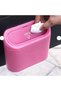 Car - Trash Bin In-Car Portable Organizer with Lid, Push-Lid Trash Can Blue Color