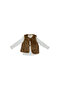 Girl's Plush Vest Set Shorts Skirt Set - 8