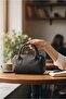 Women's Black Mini Shoulder & Hand Bag – Single Compartment with Zipper and Adjustable Long Strap (17X13X10 cm) - 2