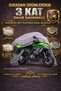 Kawasaki Versys 1000 Se Corded Fabric Motorcycle Canvas Engine Cover - Rear Bag Compatible