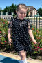 Girl's Heart Patterned Tulle Dress
