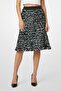 Women Textured Midi Skirt, Multicolor