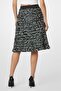 Women Textured Midi Skirt, Multicolor - 4