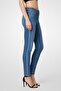 Women Regular Fit Washed Slim Leg Jeans, Blue - 3