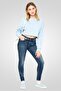Women Super Skinny Fit Washed Stretchable Denim Jeans, Blue - 2