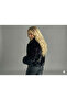 Women's shawl collar premium faux fur coat with snap closure and lined interior - d99828 - 3