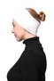 Women's Combed Cotton Seamless Hijab Bandana Bone Sports Hair Band-ecru - 5