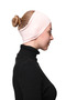 Women's Combed Cotton Seamless Hijab Bandana Bonnet Sports Hair Band-powder - 5
