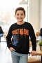 Boy's Sweatshirt Oversized Crew Neck Black