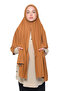 Ready Practical Interlocking Luxury Organic Plain Combed Shawl Evenly Aligned Tan - 2