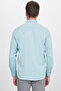 Classic Fit Long Sleeve Buttoned Collar Cotton Easy Iron Oxford Plain Men's Shirt - 7