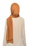 Ready Practical Interlocking Luxury Organic Plain Combed Shawl Evenly Aligned Tan - 7