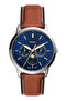 Neutra Moonphase Multifunction Brown Eco Leather Men's Watch FS5903