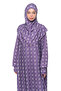 Practical One-Piece Sun Patterned Sleeves and Removable Headscarf Lycra Hijab Prayer Dress 990-0302 - 5