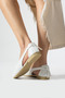White Leather Open-Sided Sandals - 3