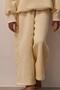 Cream Wide Leg Sweatpants - 2