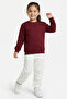 Unisex Kids Sweatshirt |   Crew Neck with Fleece Inside |   8-10 Years Old Claret Red - 2