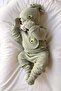Avocado Embroidered 5-Piece Long Sleeve Newborn Set - 4