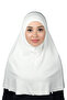 Ready Turban Practical Scarf Hijab Hijab - Prayer Cover (XL) - Ecru - 2