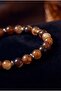 Brown Tiger Eye Natural Stone Men's Bracelet EBLK-401 - 2