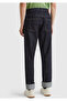 Men's anthracite 100% cotton cuffed denim jeans - 3