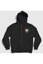 Unisex Black Pahlavi Kings of Iran Iran Zippered K Hooded Sweatshirt 593900Tt