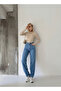 High Waist with Back Belt Buckle Loose Legs Baggy - 4