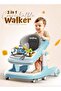 3 in 1 Baby Activity Walker for 6-18 Month Baby, Parental Handle (Blue) - 3