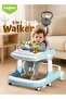 3 in 1 Baby Activity Walker for 6-18 Month Baby, Parental Handle (Blue) - 2