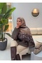 شال نسائي ناعم من القطن بنمط سيلاين بامبي ps219 - 5