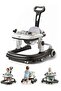 3 in 1 Rollo Baby Walker for Kids, Parental Push Handle, 5 Adjustable Height (Black) - 2