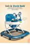 Blessy Foldable Baby Walker with 3 Height Adjustable Musical Tray 6–18 Months (Blue) - 7
