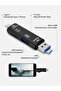 قارئ بطاقات مايكرو SD مع منفذ USB/مايكرو USB/Type C، محول OTG 5 في 1 - 4
