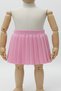 Girl's Elastic Waist Pleated Knitwear Trend Skirt - 4