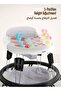 Indy Round Baby Walker with Music for Kids with 5 Height Adjustable & Food Tray Grey - 3
