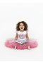 Princess Elsa Themed Pink Girl's Birthday Dress & Party Costume with Crown & Sash & Hair Accessory - 7