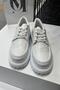 Lace-Up Moccasin Shoes White - 4