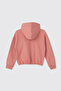 Girl's Printed Hooded Pink Sweatshirt - 2