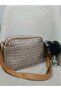 Multi-Pocket Written Women's Shoulder Bag - 3