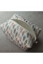 Colorful Feather Patterned White Satin Lined Travel & Makeup Bag/Organizer Bag - 4