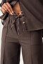 Women's Brown Shirt Pants Premium Quality Top and Bottom Two-Piece Set - 7