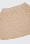 Baby Girl Quilted Beige Skirt - 3