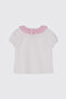 Baby Girl Short Sleeve White T-Shirt - 2