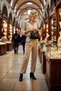 Women's Shirt Collar Long Sleeves Front Button Closure Flap Pockets Plain Pattern Standard Fit Cropped Cut - 4