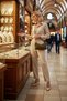 Women's Oval Shoulder Bag with Adjustable Strap and Zipper Closure Detail - 4