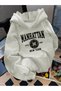 CALIFORNIA LOS ANGELES Printed Oversize Unisex Women's/Men's Hooded Sweatshirt
