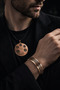 Men's and Women's Copper Bracelet and Necklace Set with Protective Prayer Bracelet and Pendant Set - 2