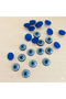 Silvery Evil Eye Beads 8 mm (100 Pieces) - 2