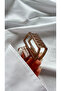 Women Transparent Geometric Latch Buckle Modern Rectangular Hair Accessory - 8