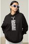 Dont Sit Get Fit Bodybuilding Fitness Printed Unisex Oversized Hoodie - 2
